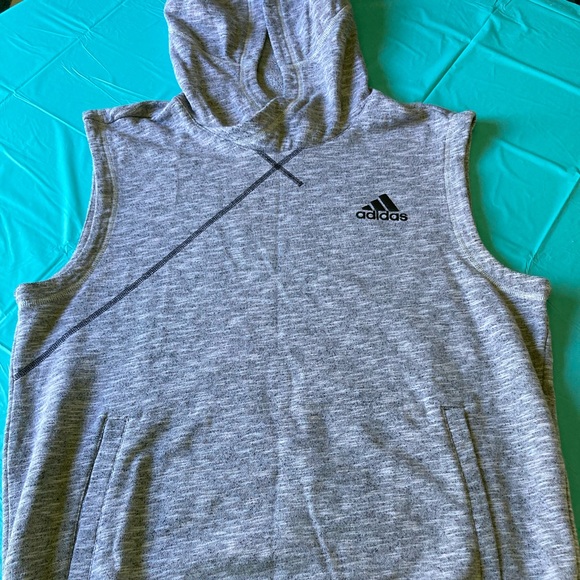 adidas Shirts Adidas Sleeveless Hoodie Poshmark